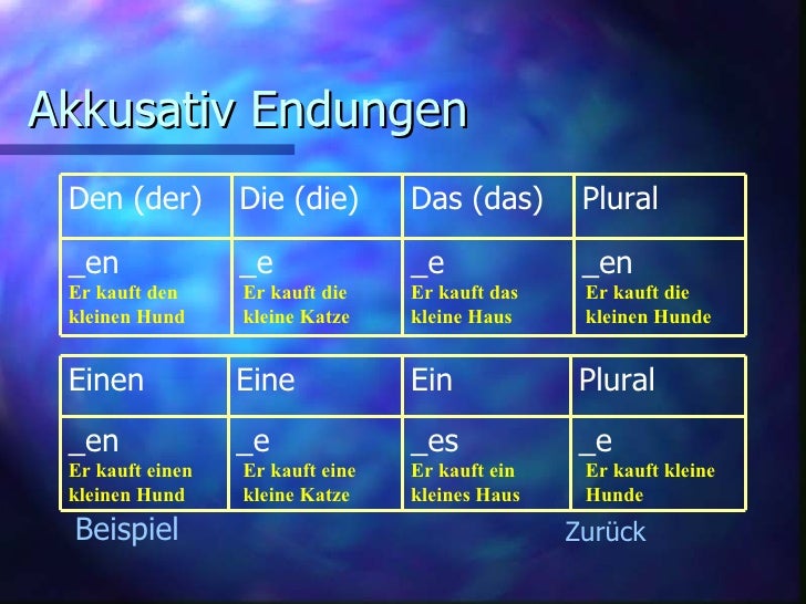 Adjektivdeklination