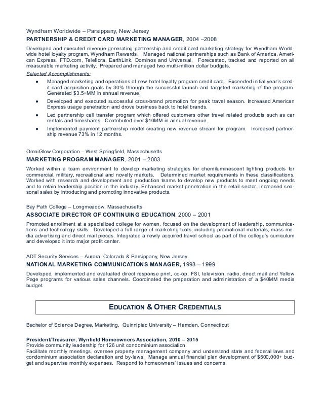 revenue manager resumes