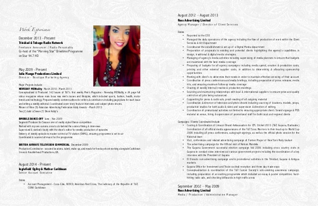 radio host resume