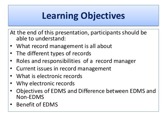 Electronic Records Management Ppt