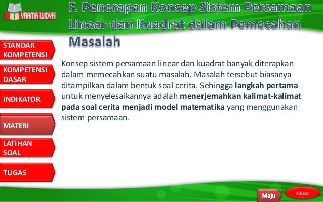 Bab 5-sistem-persamaan-linear-dan-kuadrat Bab 5-sistem-persamaan-linear-dan-kuadrat