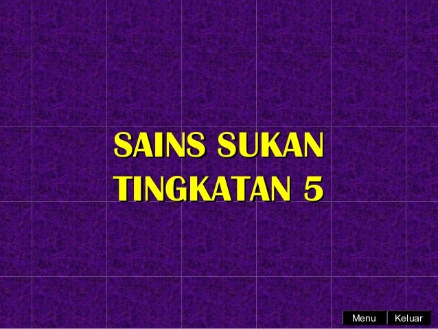 Sains Sukan Tingkatan 5 Bab 3