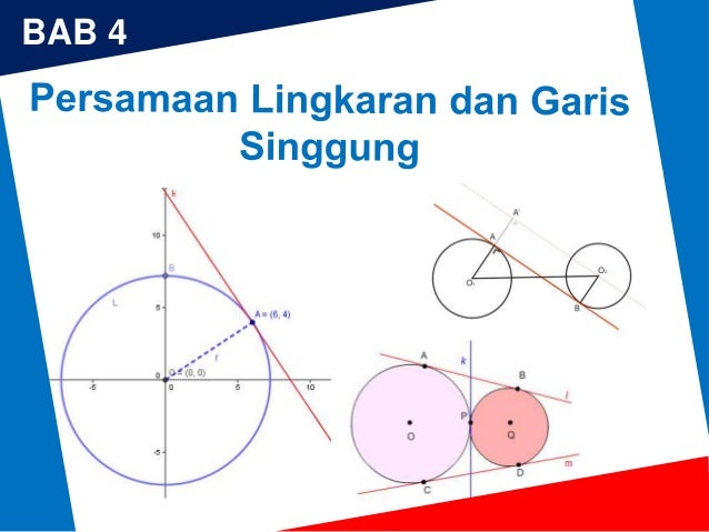 persamaan lingkaran dan garis singgung persamaan lingkaran dan garis singgung