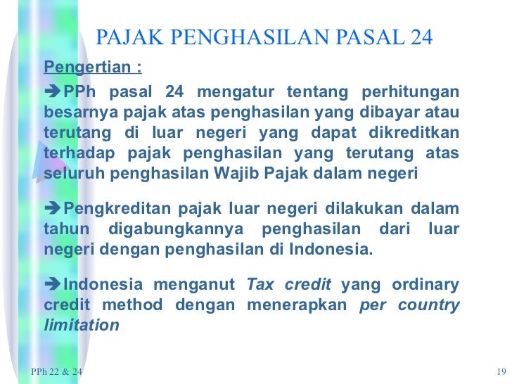 Pajak Indonesia On The Net Pajak Penghasilan Pasal 21 | bab 5 pajak penghasilan pasal 22 pasal 24 Pajak Indonesia On The Net Pajak Penghasilan Pasal 21 | bab 5 pajak penghasilan pasal 22 pasal 24