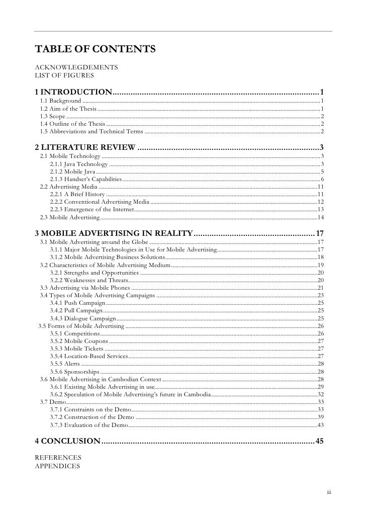 Mobile advertising dissertation pdf