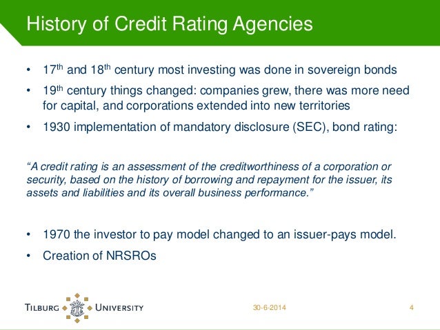 Thesis about rating agencies