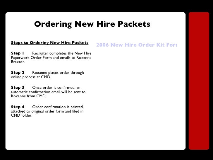 New Hire Packet Template back to basics recruiting new recruiter