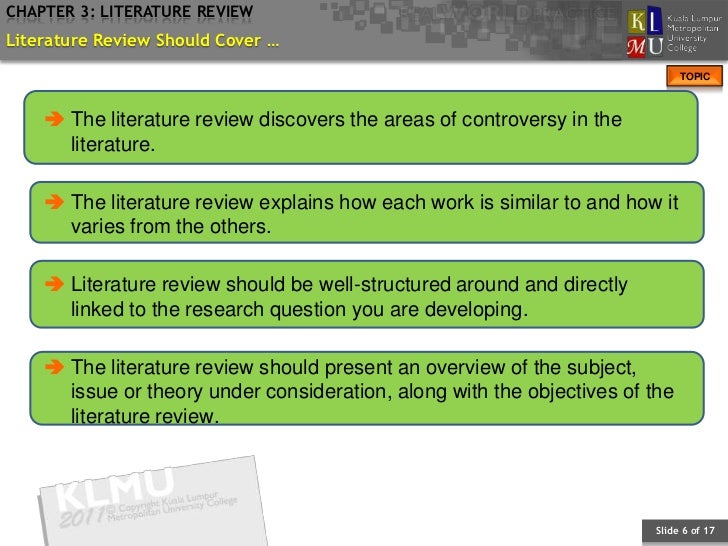 Outline of Literature Review Chapter - Indiana University