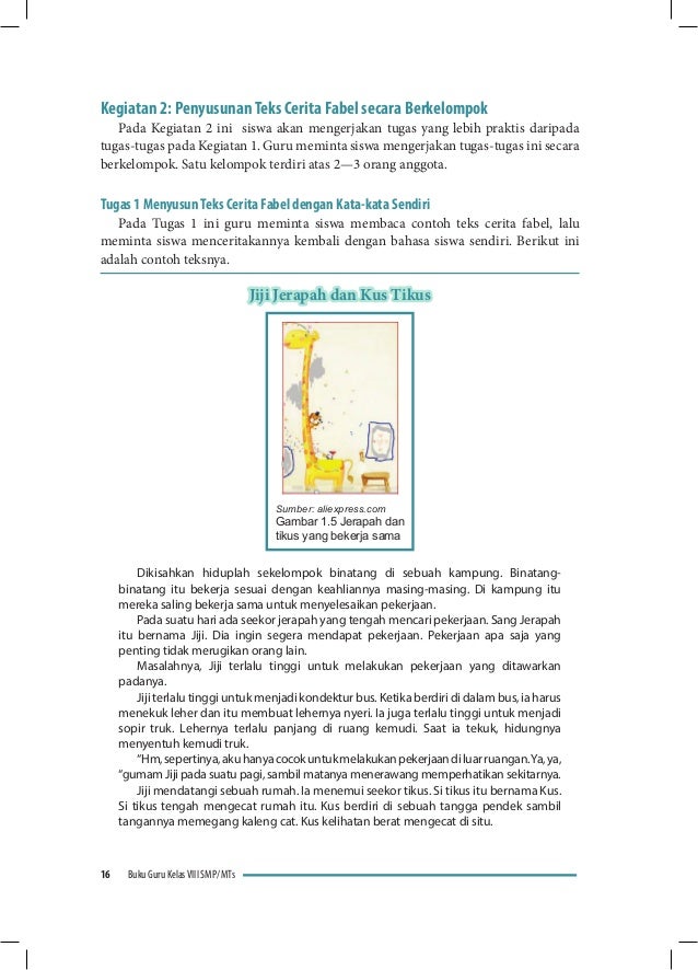 Bahasa indonesia smp kelas 8 buku guru kurikulum 2013