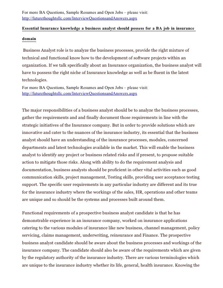 financial business analyst resumes