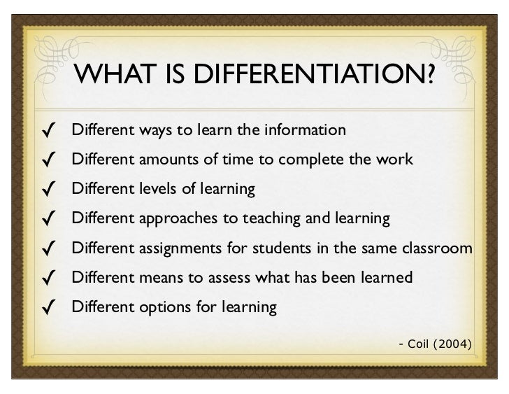 Differentiated Teaching Approaches Toolkit LCOT Professional