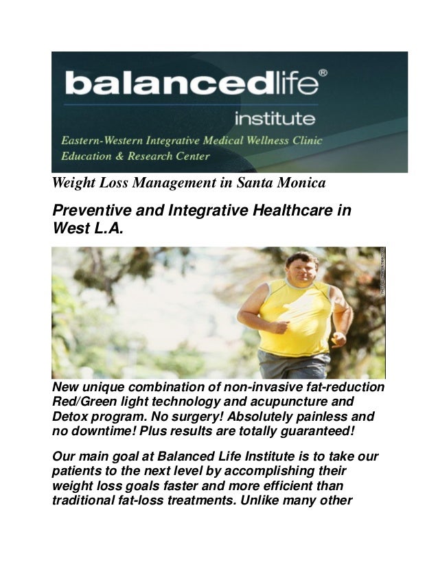 Balanced Life Institute : Weight Loss Santa Monica
