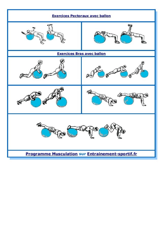 Ballon de-gym: Exercices de tonification musculaire Ballon de-gym: Exercices de tonification musculaire