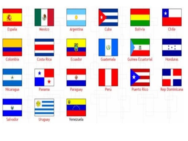 Banderas países hispanohablantes