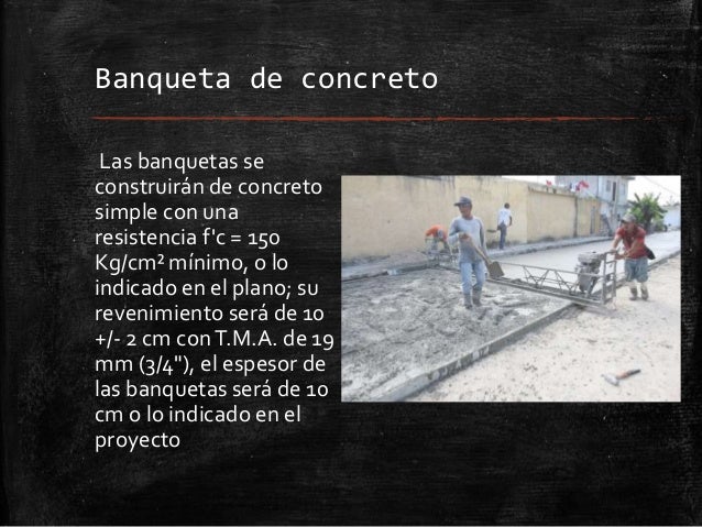 Banquetas,guarniciones y rampas