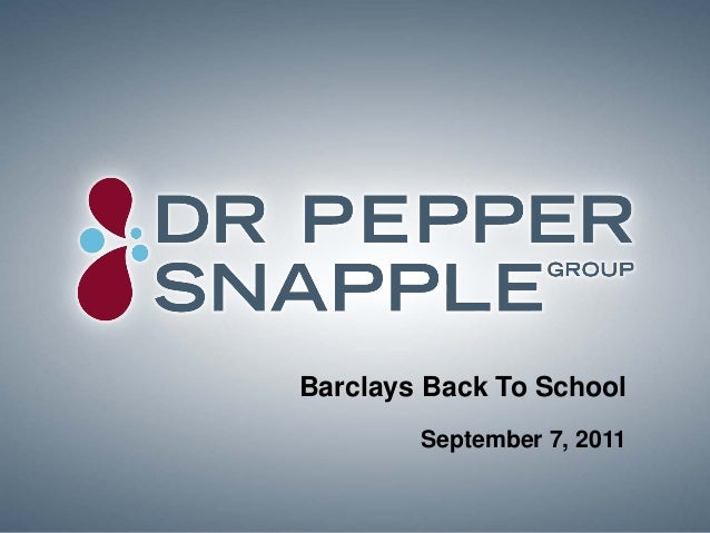 dr pepper snapple group inc 2011 case study