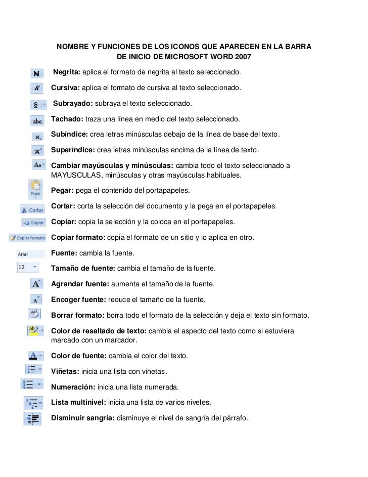 FUNCIONES DE LAS BARRAS DE WORD funciones de las barras de word: