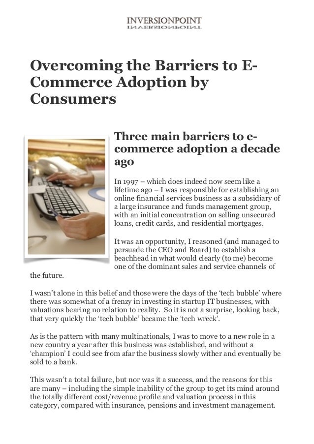 difficulties and barriers when applying e commerce You might not think your service can be sold online but here are three reasons why you might be wrong. difficulties and barriers when applying e commerce You might not think your service can be sold online but here are three reasons why you might be wrong.