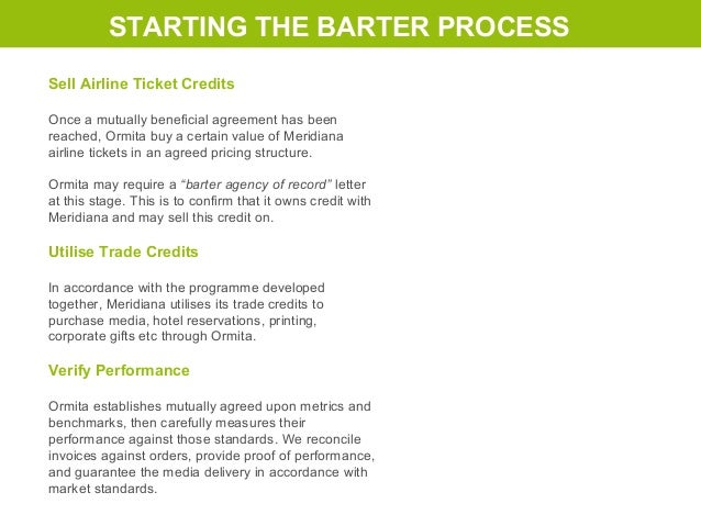 sample barter agreement