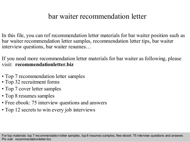 caregiver reference letter