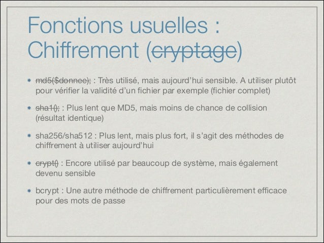 exemple de md5