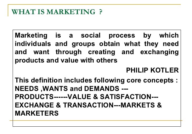 basic concepts of marketing basic marketing concepts