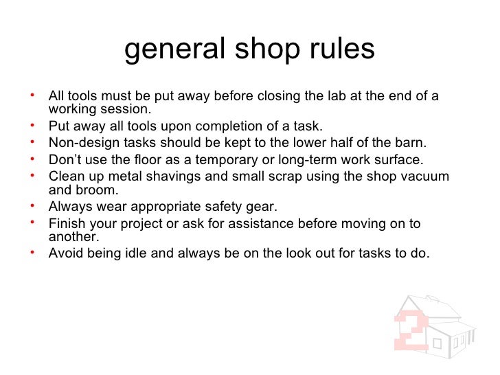 10 Workshop Rules : Workshop Safety Rules Poster - HSE Images & Videos