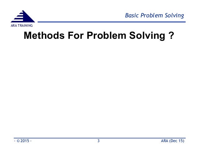 8D Problem Solving Technique