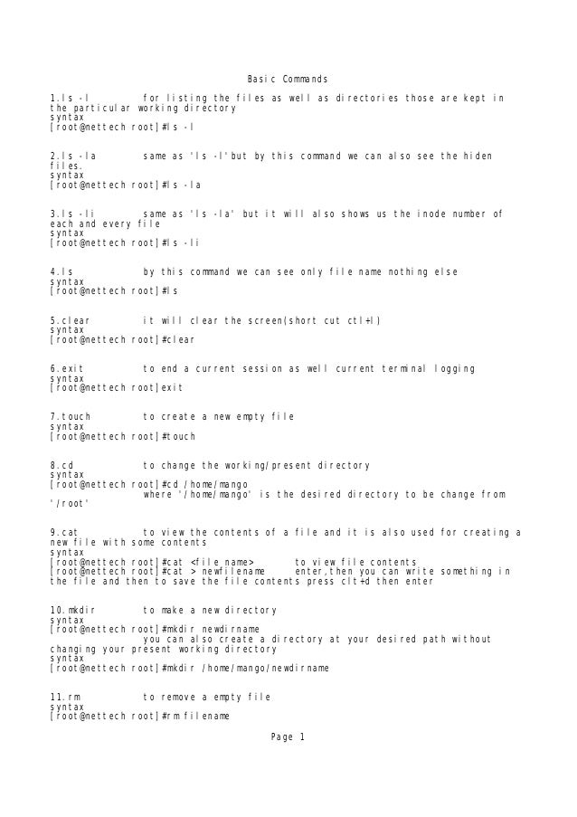 basic commands basic commands basic commands basic commands
