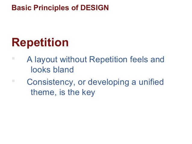 9 Principles Of Design : Ppt pitch basic design principles