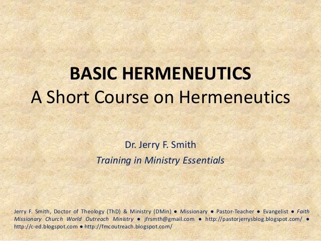 Hermeneutical orientation essay 08 picture