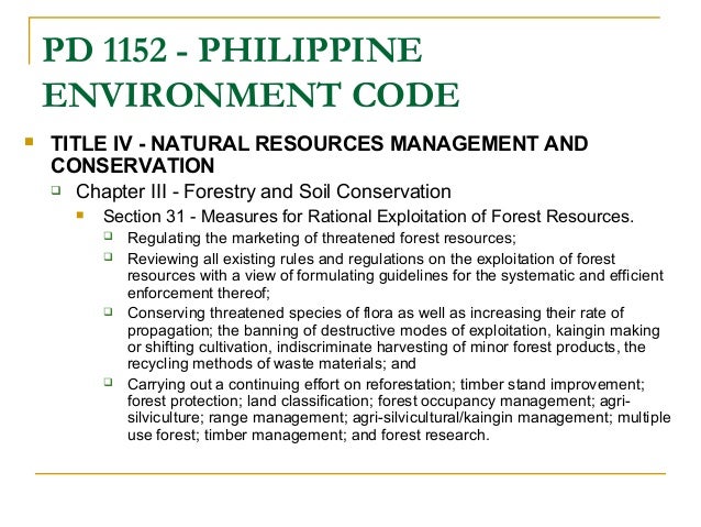 Laws On Conserving Natural Resources Laws On Conserving Natural Resources