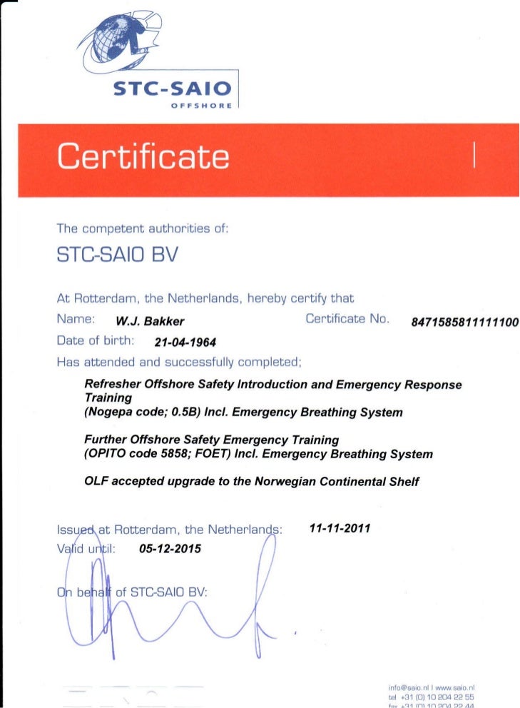 basic certificate