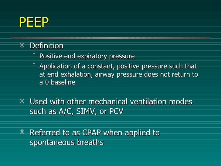 Basic Of Mechanical Ventilation