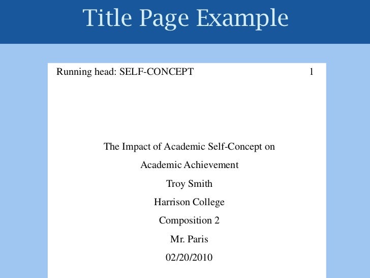 college paper format