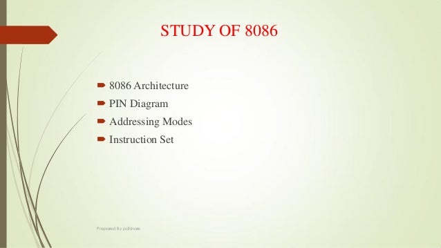 Basics Of 8086