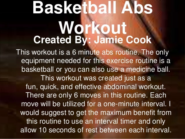 Basketball abs workout