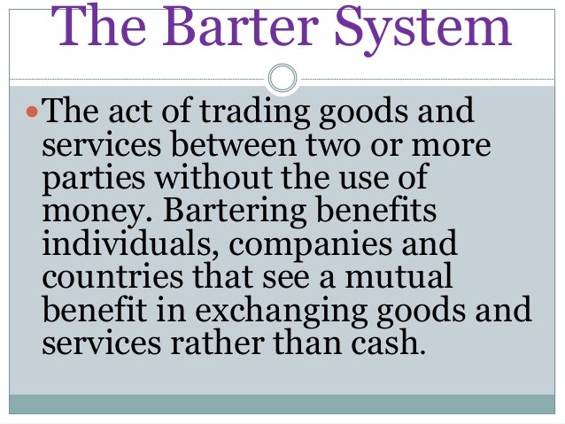 Bartering and trading system