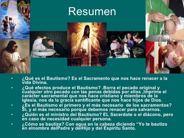 Que ES El Bautismo El bautismo