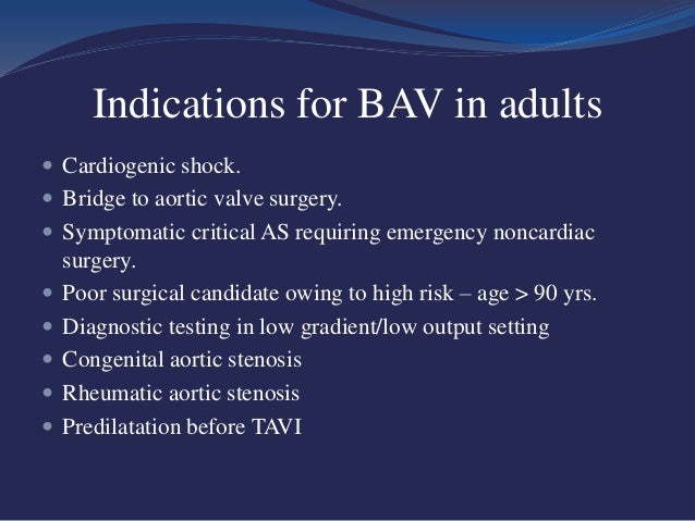 BALLOON AORTIC VALVULOPLASTY
