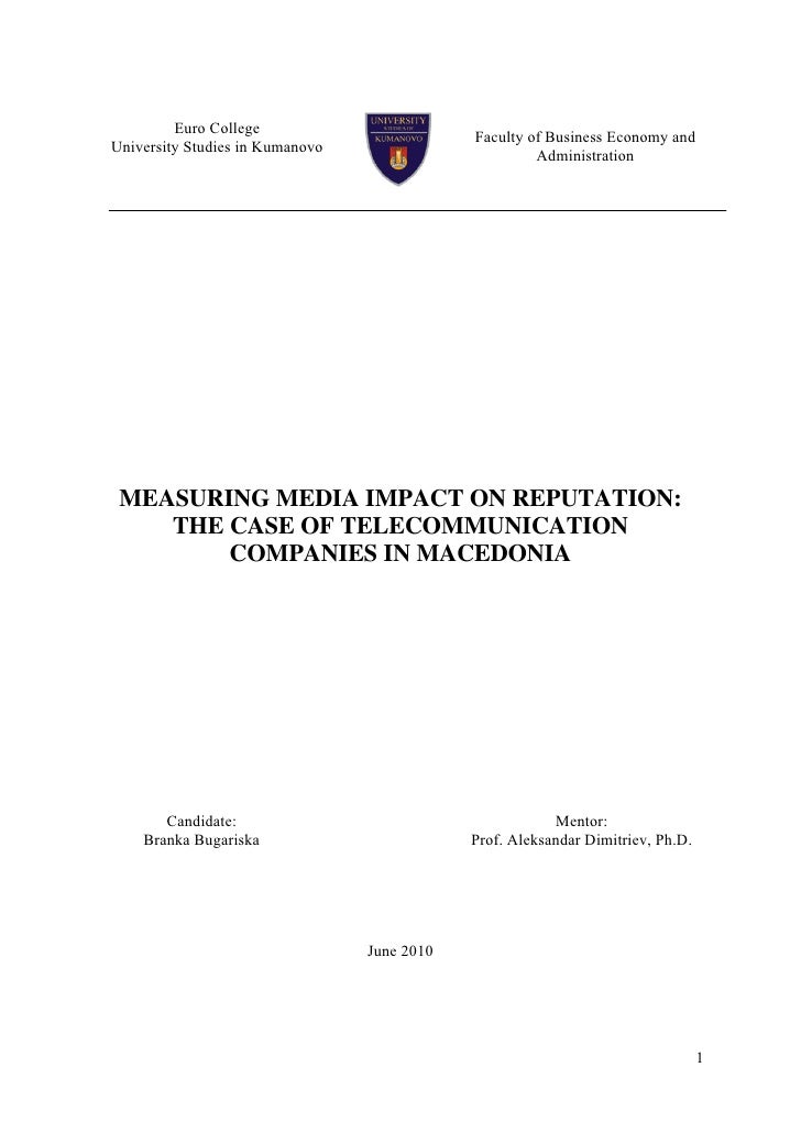 MEVIT4 91 - Master s Thesis in Media Studies, with