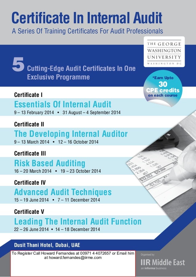 Certificate in Internal Audit