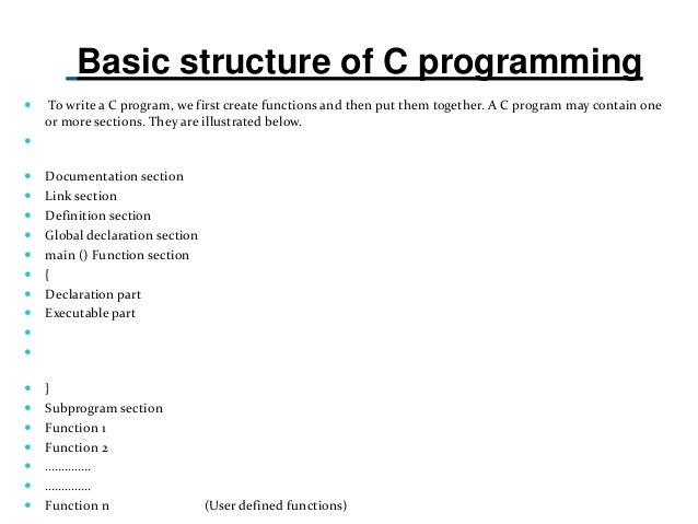 Essay on c programming
