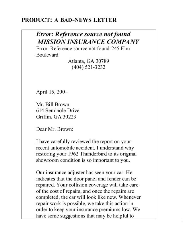 Letter of assignment insurance picture