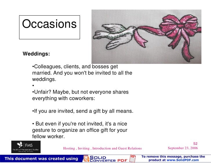 Hosting Inviting Introduction Guest Relations