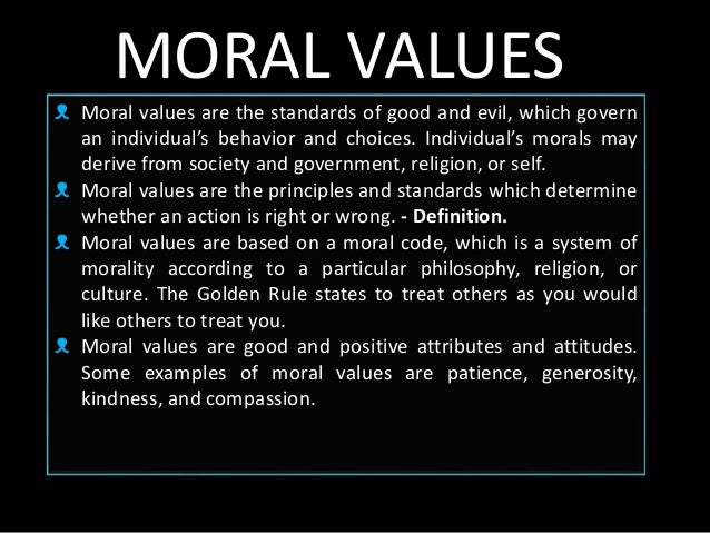 Moral Values In Life