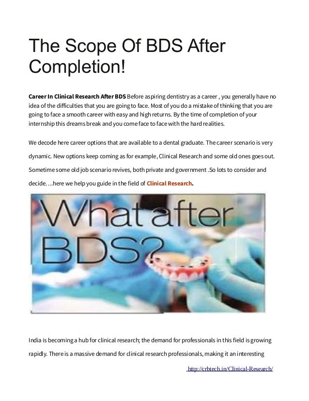 jameel abdul mateen the scope of bds after completion jameel abdul mateen the scope of bds after completion
