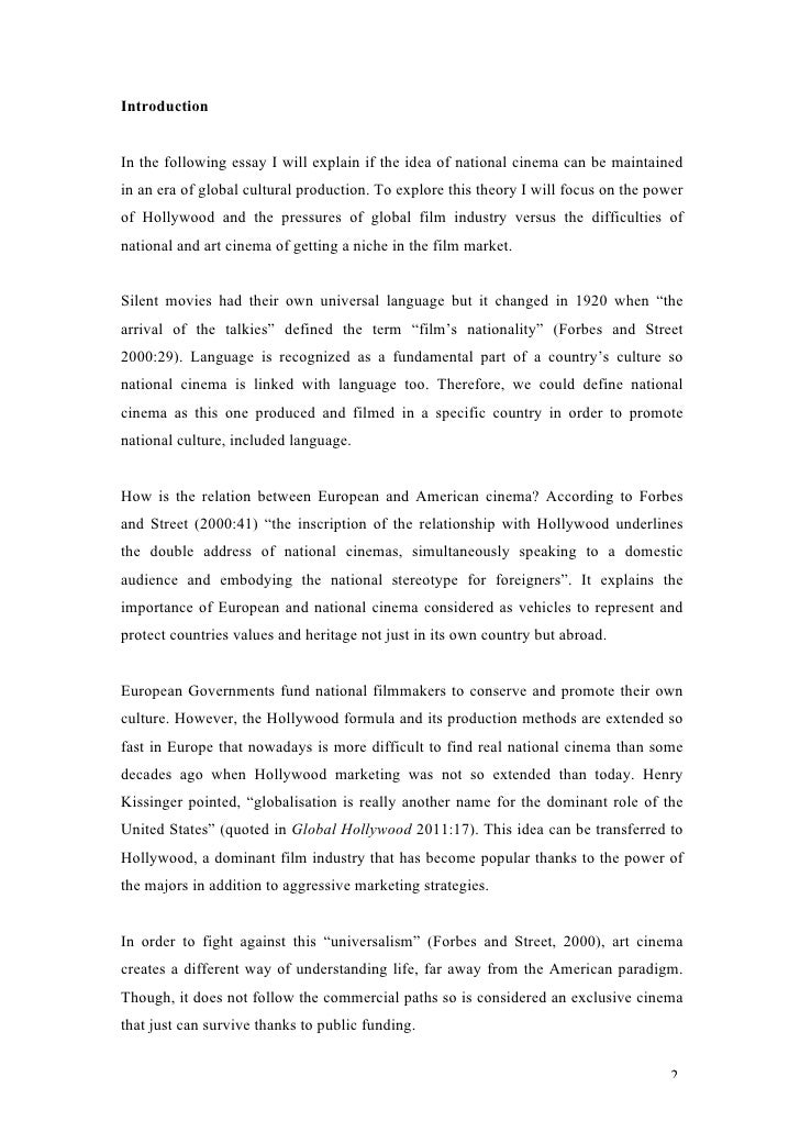 Impact of hollywood picture