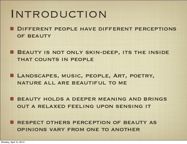 True meaning of beauty essay