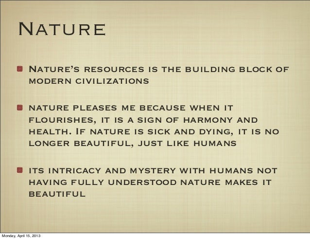 Sample of descriptive essay about nature